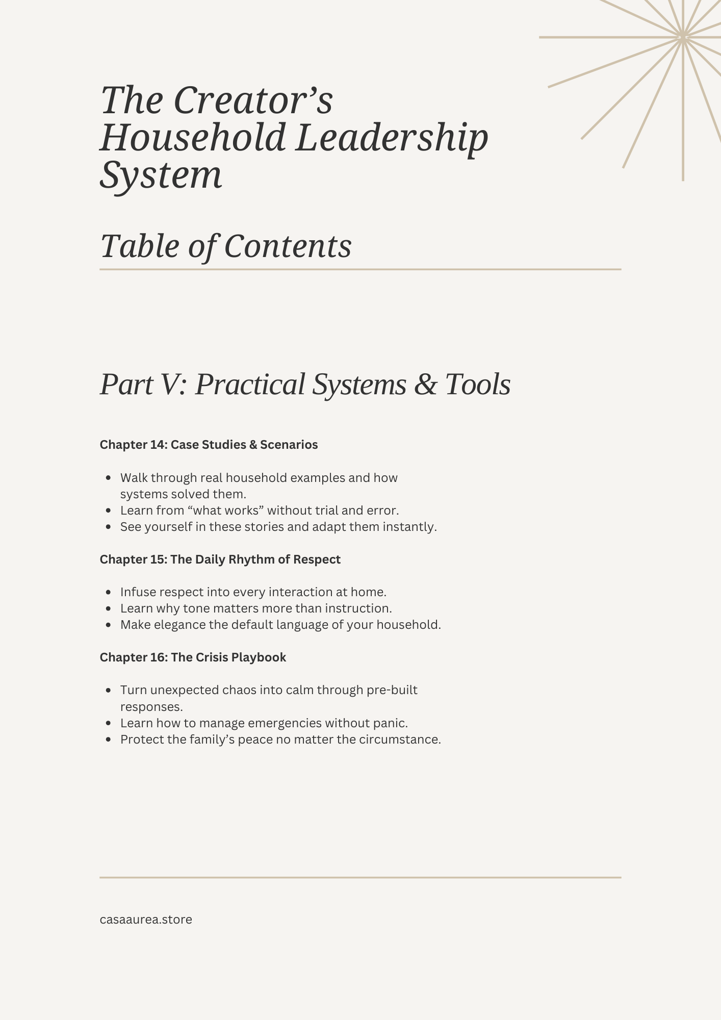 The Creator’s Household Leadership System
